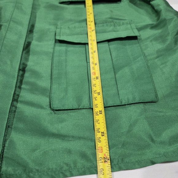 Topshop Emerald Green Blouse Size US 6 - Picture 8 of 10